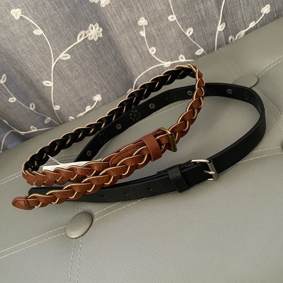 Black and Brown Girls Belt - NWOT - Picture 2 of 2